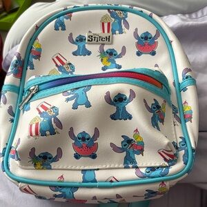 Disney Stitch Backpack Never Worn New WO Tags- White and Blue